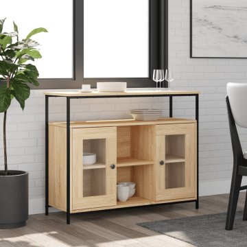 Vidaxl vidaXL Omarica, hrast sonoma, 100x35x80 cm, material na osnovi lesa