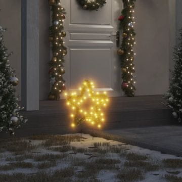 Vidaxl vidaXL Božične zvezde na konicah, 3 kosi, 50 LED diod, 29 cm