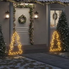 Greatstore Božična svetlobna dekoracija s konicami drevo 115 LED 90 cm