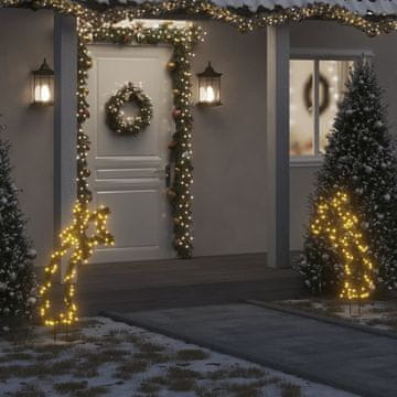 Vidaxl vidaXL Božična zvezda s konicami, 115 LED diod, 89 cm
