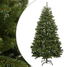 Vidaxl Umetna novoletna jelka s stojalom zelena 270 cm