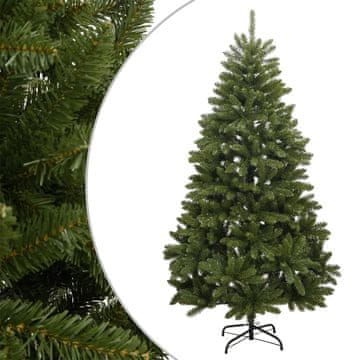 Vidaxl Umetna novoletna jelka s stojalom zelena 270 cm