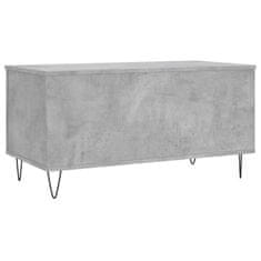 Vidaxl Klubska mizica betonsko siva 90x44,5x45 cm inženirski les