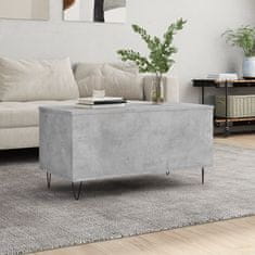 Vidaxl Klubska mizica betonsko siva 90x44,5x45 cm inženirski les