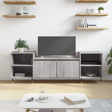 Vidaxl vidaXL TV stojalo, sivo, hrast sonoma, 160x35x55 cm