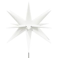 Greatstore Božična svetilka s talno konico LED zložljiva bela 57 cm