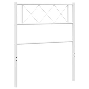 Vidaxl Kovinsko nadomestno vzglavje belo 100 cm