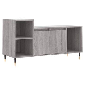 Vidaxl TV omarica siva sonoma 100x35x55 cm inženirski les