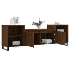 Vidaxl TV omarica rjav hrast 160x35x55 cm inženirski les