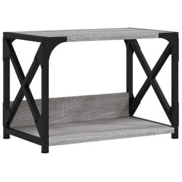 Vidaxl Stojalo za tiskalnik siva sonoma 44x26x31,5 cm inženirski les