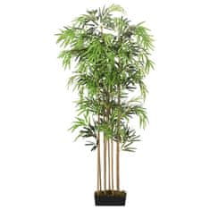 Vidaxl Umetno bambusovo drevo 1095 listov 150 cm zeleno