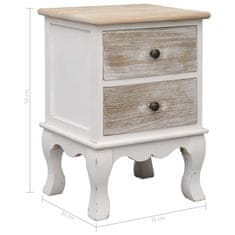 Vidaxl Nočne omarice 2 kosa 35x30x50 cm les pavlovnije