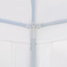 Vidaxl Vrtni šotor 3x4 m bele barve