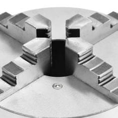 Vidaxl Stružna glava s 4 čeljustmi in samo-centriranjem 200 mm jeklo