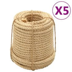 shumee vidaXL Vrv iz sisala 5 kosov 20 mm 100 m