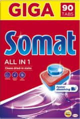 Somat  All in 1 tablete za pomivalni stroj, za posušene madeže, 90/1