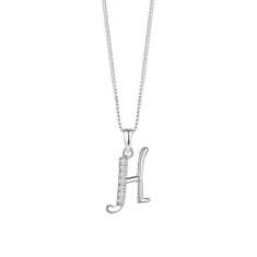 Preciosa Srebrna ogrlica črka "H" 5380 00H (verižica, obesek)