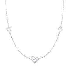 Preciosa Romantična srebrna čistilna ogrlica s kubičnim cirkonijem Preciosa 5386 00