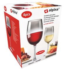 Alpina Kozarec za vino - dimljen 465ml 4pcsED-224043