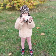 Kruzzel 3MP otroški fotoaparat LCD SD FULL HD roza + etui in trak