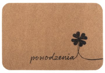 shumee Univerzalni trpežni predpražnik rjav 40 x 60 cm Srečno