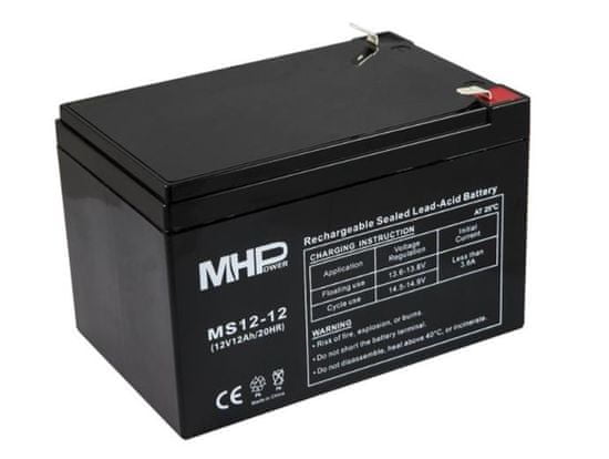 MHpower Baterija MS12-12 VRLA AGM 12V/12Ah nadomestna baterija za RBC4