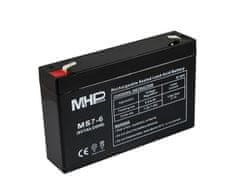MHpower MS7-6 VRLA AGM baterija 6 V / 7 Ah