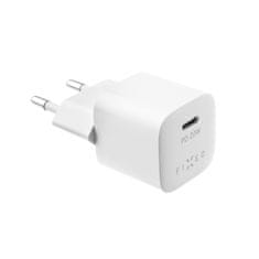 FIXED Omrežni polnilnik z izhodom USB-C in podporo PD, 30 W, bela