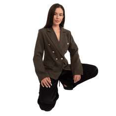 Och Bella Ženska jakna z okrasnimi gumbi OCH BELLA kaki TW-ZT-BI-2018.23_404151 M