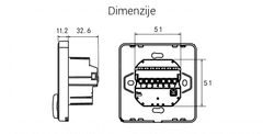 Rti-Tek Brezžični sobni termostat R7C.716 za Talno Gretje