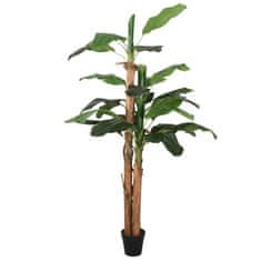Vidaxl Umetni bananovec 18 listov 150 cm zelen