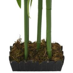 Vidaxl Umetno bambusovo drevo 240 listov 80 cm zeleno