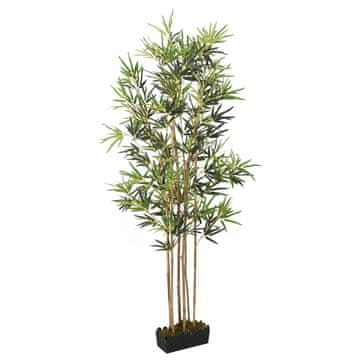 Vidaxl Umetno bambusovo drevo 1104 listov 180 cm zeleno