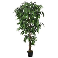 Vidaxl Umetni mangovec 900 listov 180 cm zeleno