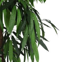 Vidaxl Umetni mangovec 1050 listov 200 cm zeleno