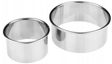 shumee Kovinski modelček za piškote, okrogel, 2 kosa.