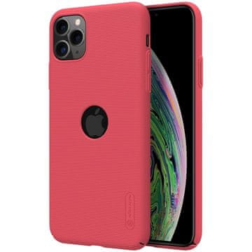 shumee Nillkin Super Frosted Shield - ovitek za Apple iPhone 11 Pro Max z izrezom za logotip (svetlo rdeč)