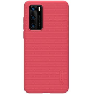 Nillkin Ovitek Nillkin Super Frosted Shield - Huawei P40 (svetlo rdeč)