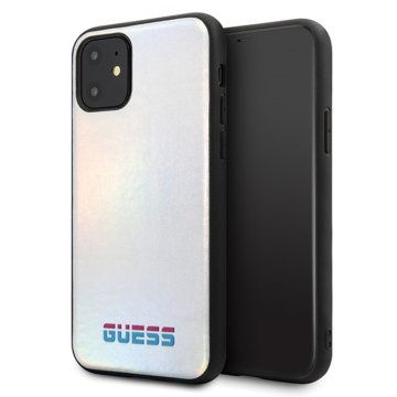 shumee Ovitek Guess Iridescent - iPhone 11 Pro Max (srebrn)