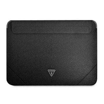 Guess Etui Guess Saffiano Triangle Logo za 14" prenosnik - črn