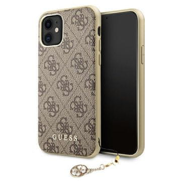 shumee Guess 4G Charms Collection - ovitek za iPhone 11 (rjav)