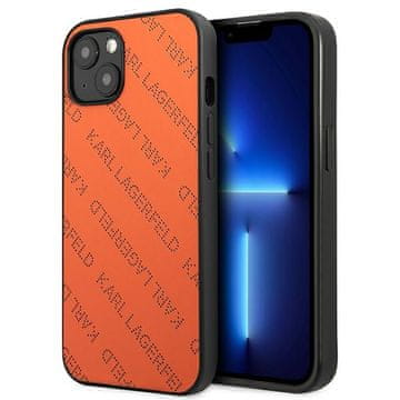 shumee Karl Lagerfeld perforiran ovitek za iPhone 13 Mini (oranžen)