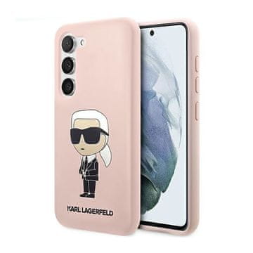 Karl Lagerfeld Silikonski ovitek Karl Lagerfeld NFT Ikonik - Samsung Galaxy S23 (roza)