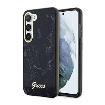 shumee Guess Marble Collection - ovitek za Samsung Galaxy S23 (črn)