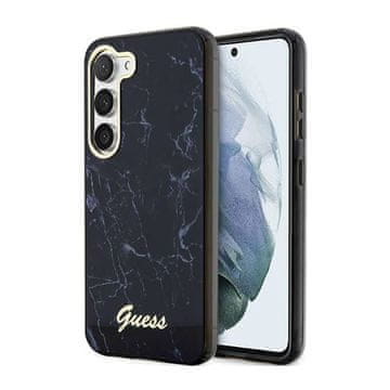 shumee Guess Marble Collection - ovitek za Samsung Galaxy S23+ (črn)