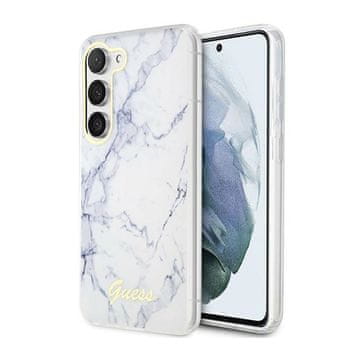 shumee Guess Marble Collection - ovitek za Samsung Galaxy S23+ (bel)
