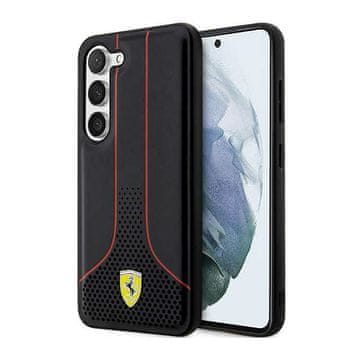 Ferrari Ferrari Perforated 296P Collection - Ovitek za Samsung Galaxy S23 (črn)