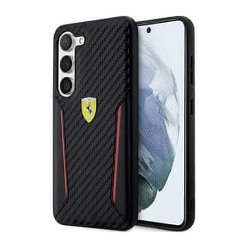 Ferrari Ovitek Ferrari Carbon Contrast Edges – črn