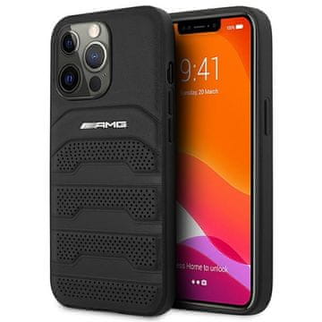 MERCEDES Mercedes-AMG ovitek za iPhone 14 Pro (6,1") - Usnjen, črte