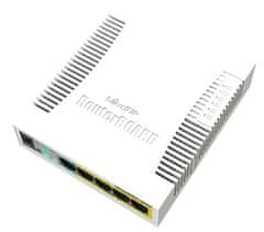 Mikrotik Stikalo RouterBOARD 106-1G-4P-1S (RB260GSP) 5x GLan, 1x SFP, SwOS, POE-OUT